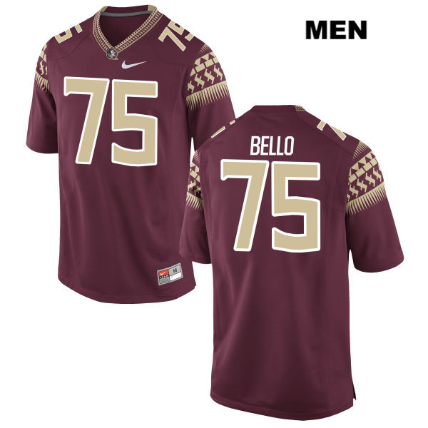 Men's NCAA Nike Florida State Seminoles #75 Abdul Bello College Red Stitched Authentic Football Jersey DHD0869JV
